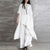 Plus Size Korean Cotton-Linen Casual Sportswear Set
