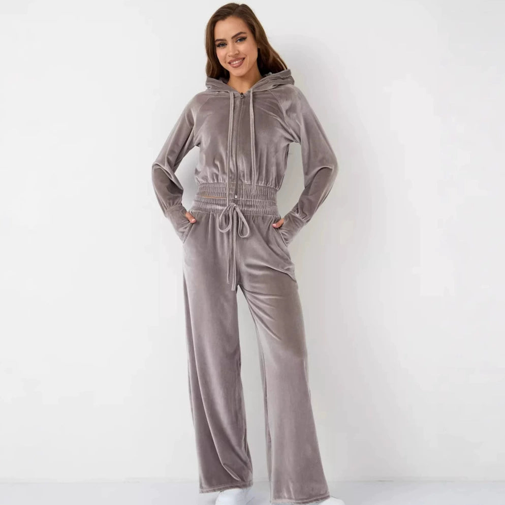 Silver Fox Fleece Hoodie and Pants Set
