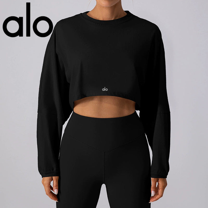 Breathable Round Neck Long Sleeve Fitness T-shirt