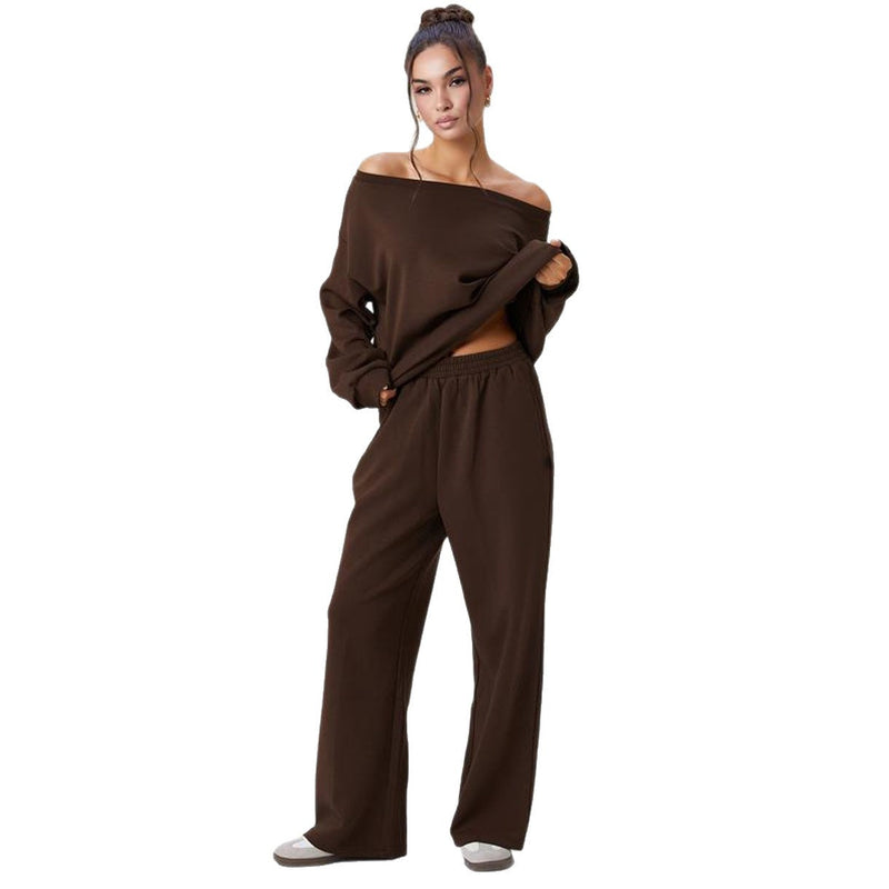 Casual Long-Sleeve Solid Color Sweatshirt Pullover