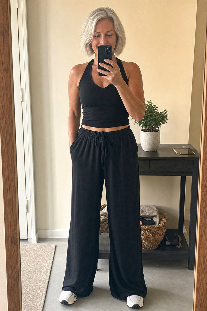Halter Palazzo Co-Ord Athleisure Set