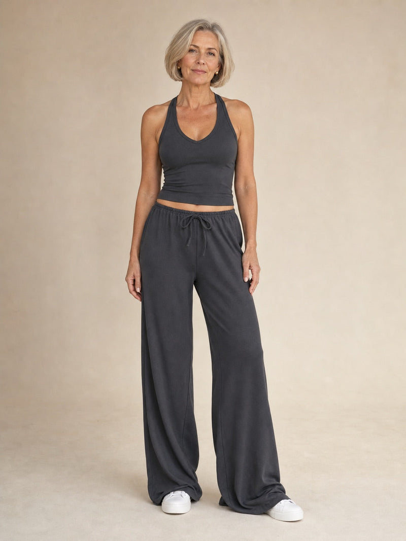 Halter Palazzo Co-Ord Athleisure Set