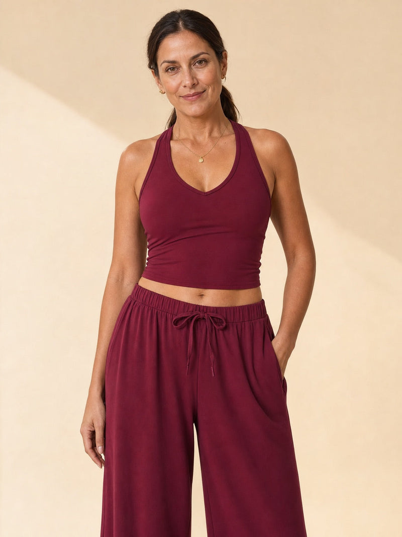 Halter Palazzo Co-Ord Athleisure Set