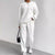 Ribbed Jacquard Casual Two-Piece Set