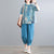 Flattering Printed Two-Piece Casual Suit