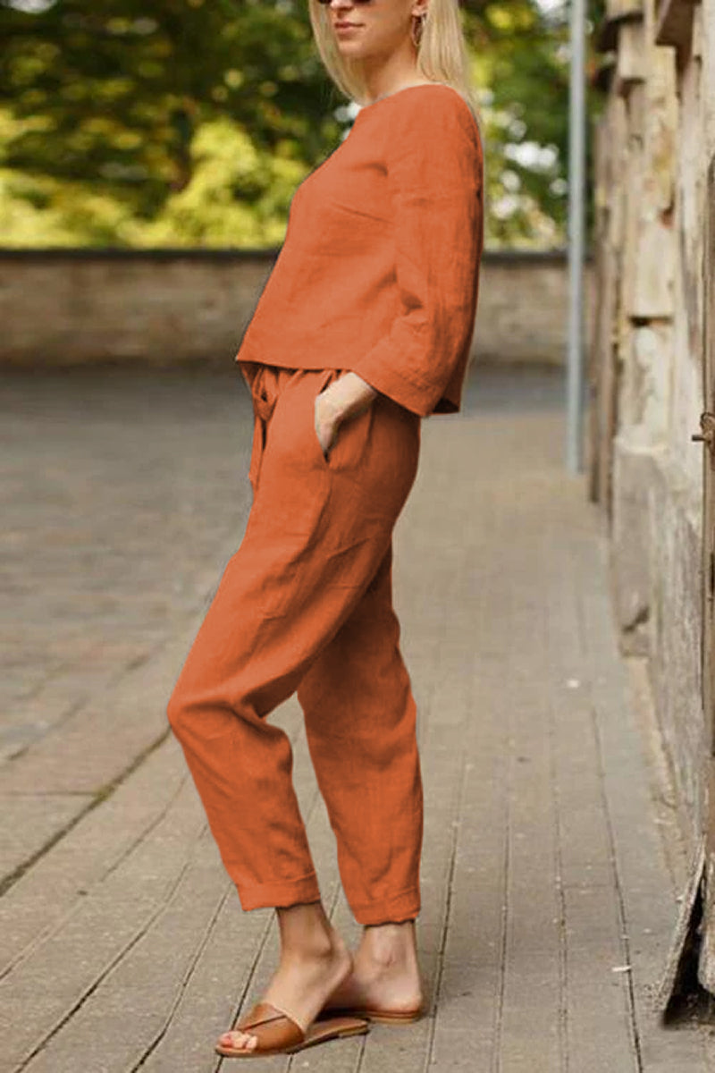 Cotton-Linen Monochrome Capsule