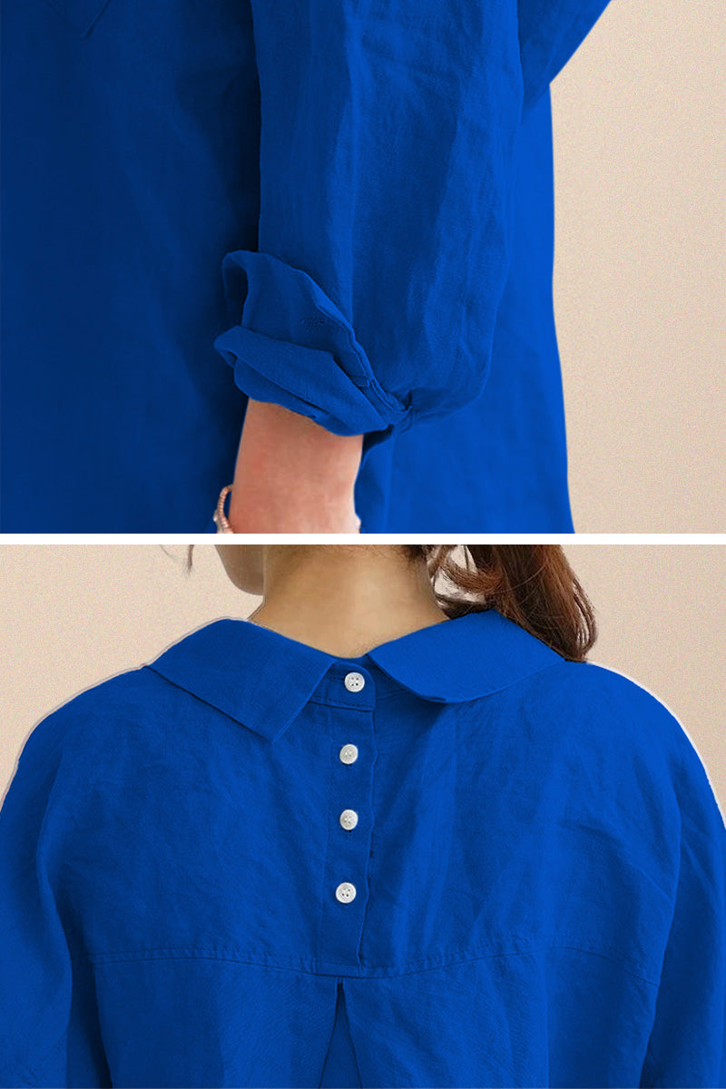 Oversized 100% Cotton Linen Shirt