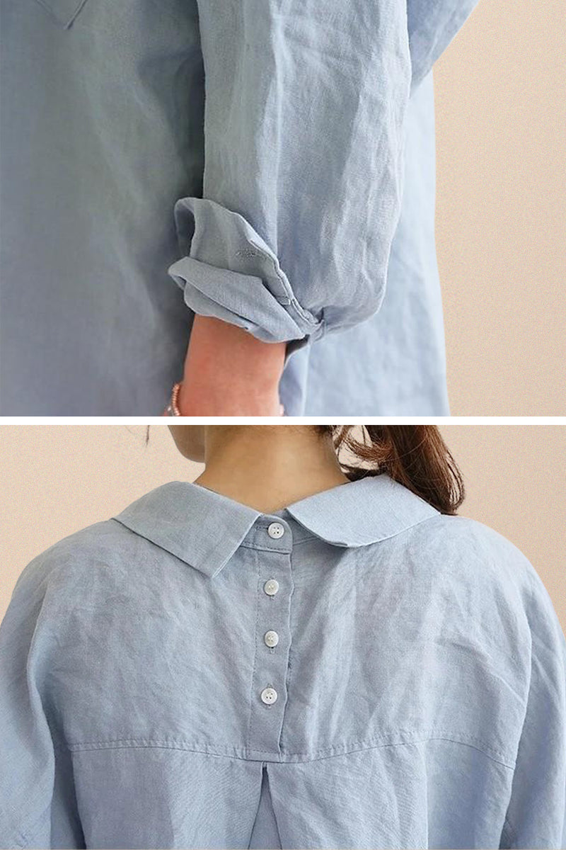 Oversized 100% Cotton Linen Shirt