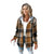Plaid Casual Women's Coat with Hood