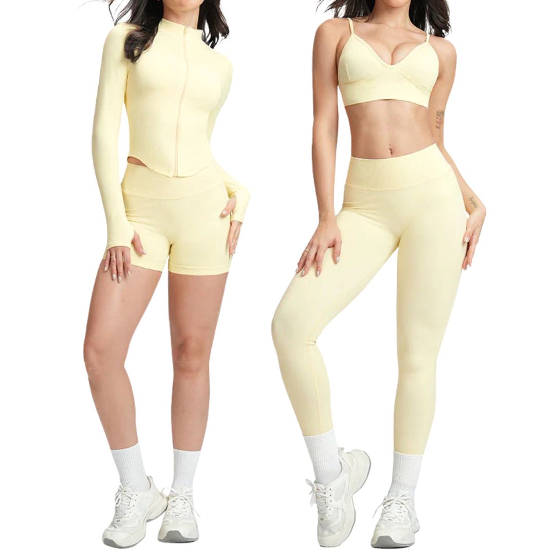 Seamless Slim-Fit Yoga Suit Set