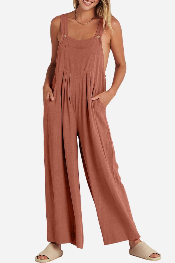 Free-Flow Wide Leg Overalls