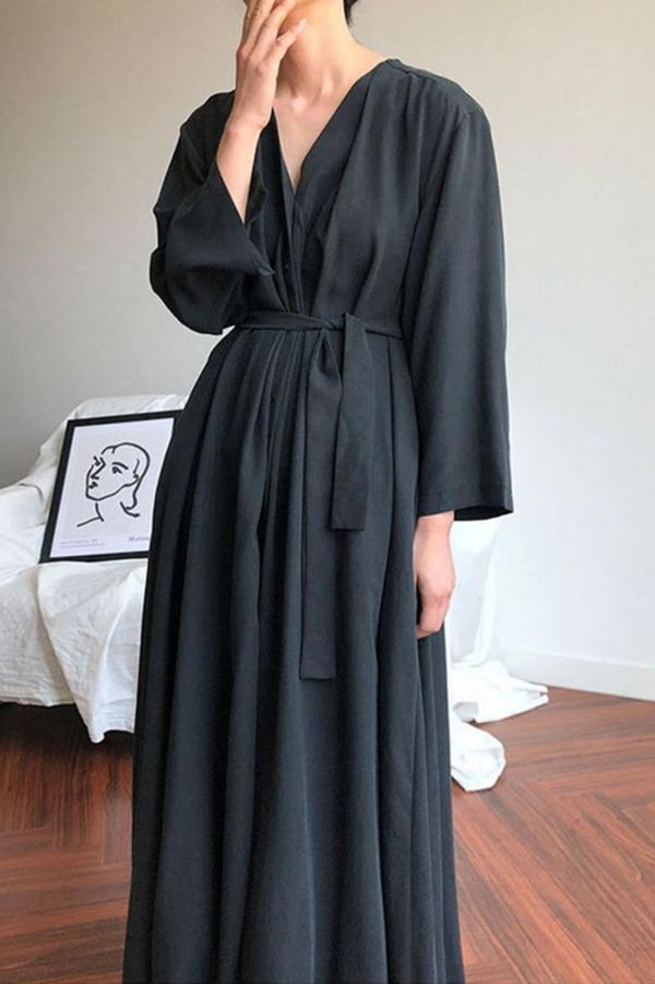 maxi dress kimono style Kimono Style Floral Maxi Dress (Medium)