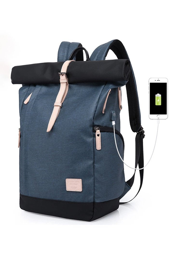 Rolldown Buckle Laptop Backpack