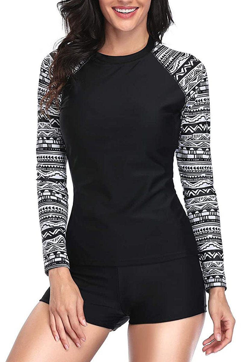 Women Rash Guard Swimsuit