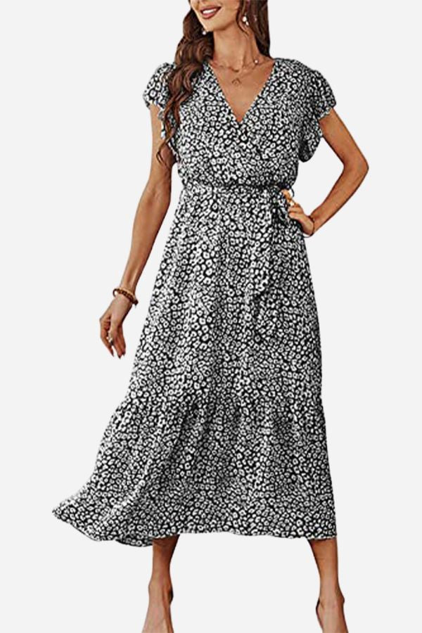 Elegant Blossoms Boho Maxi Dress