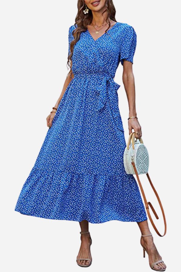 Charming Floral Boho Maxi Dress