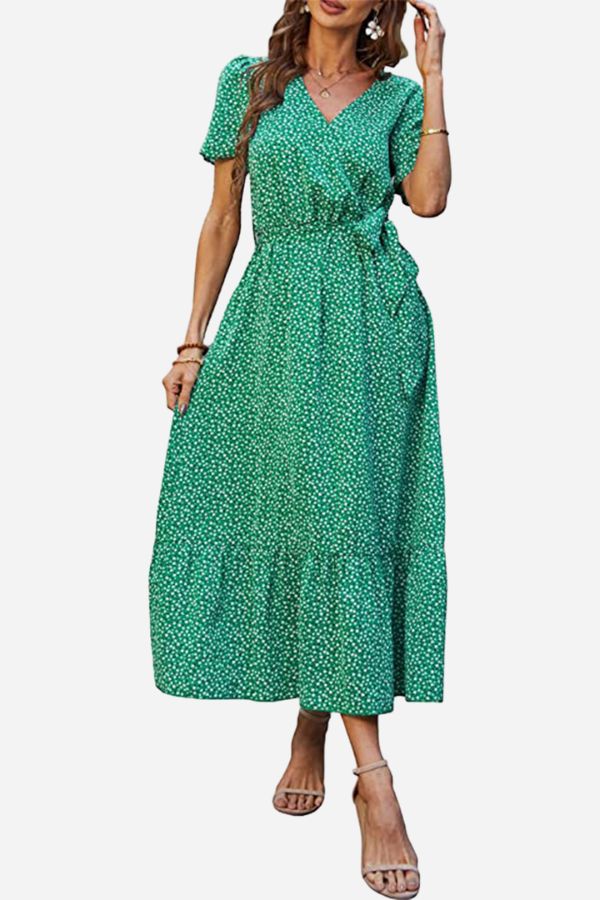 Charming Floral Boho Maxi Dress