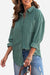 Sleek Suede Oversized Button-Down Shirt