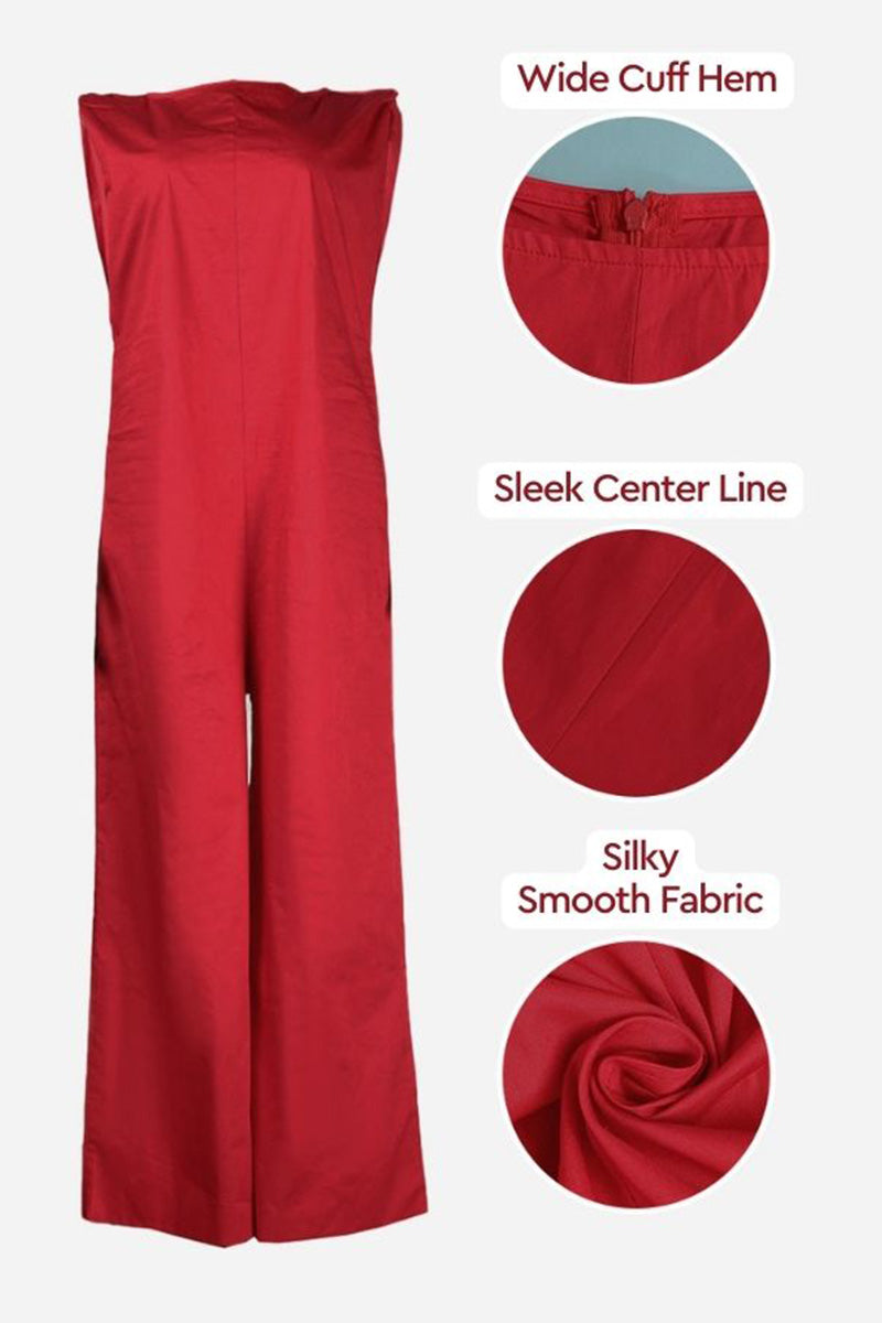 You Are Confident, Established, &amp; Whip-smart: Sleeveless Wide-leg Jumpsuit