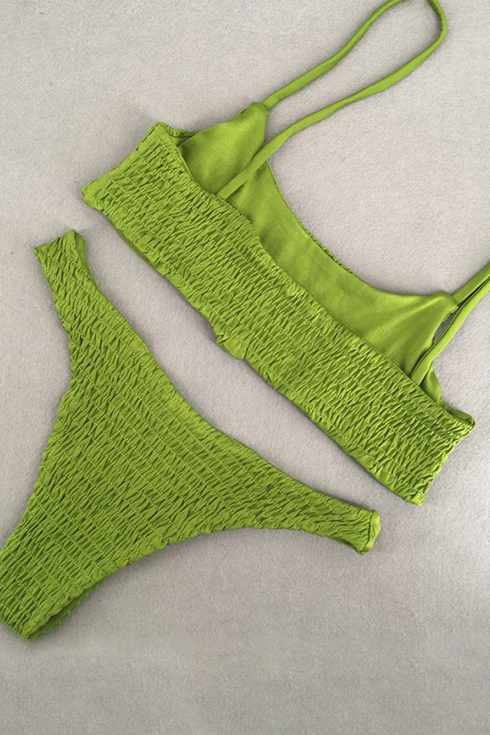 Retro Shirred Bikini